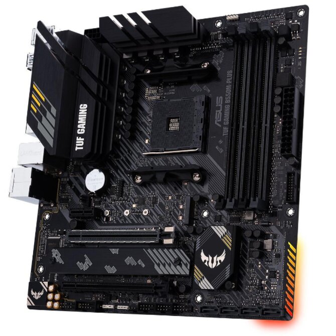 ASUS TUF GAMING B550M-PLUS, AM4, AMD B550, 4xDDR4, mATX