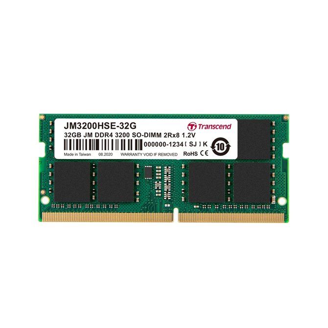 Transcend paměť 32GB (JetRam) SODIMM DDR4 3200 2Rx8 CL22