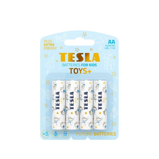 Tesla AA TOYS+ BOY alkalická, 4 ks