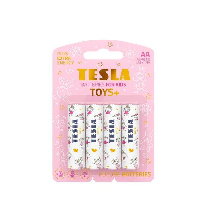 Tesla AA TOYS+ GIRL alkalická, 4 ks