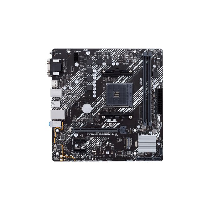 ASUS B450M-K II Socket AM4, B450, 2xDDR4, 1x PCIe 3.0 x16 (x16 mode), 1x PCIe 3.0 x16 (x8 mode), M.2 Socket 3, mATX