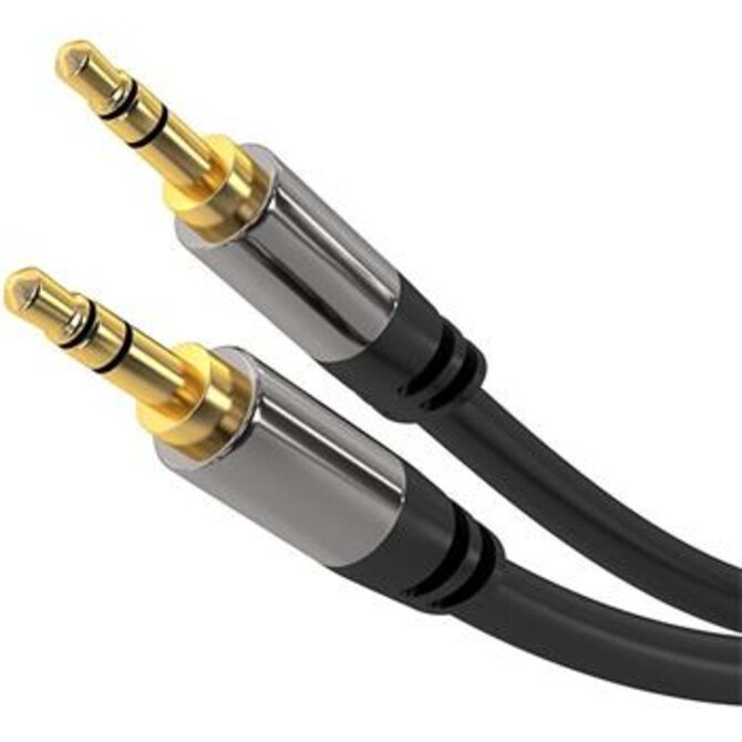 PremiumCord HQ stíněný kabel stereo Jack 3.5mm - Jack 3.5mm M/M 1,5m