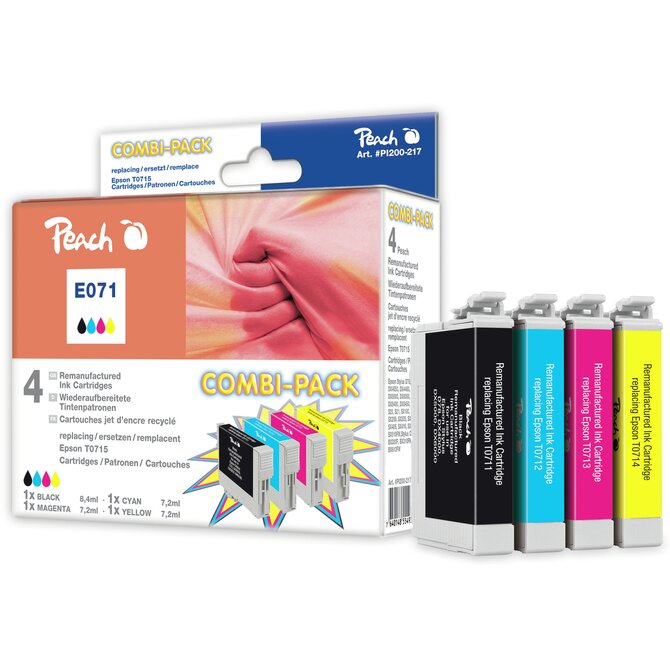 PEACH kompatibilní cartridge Epson T0715 CombiPack Plus