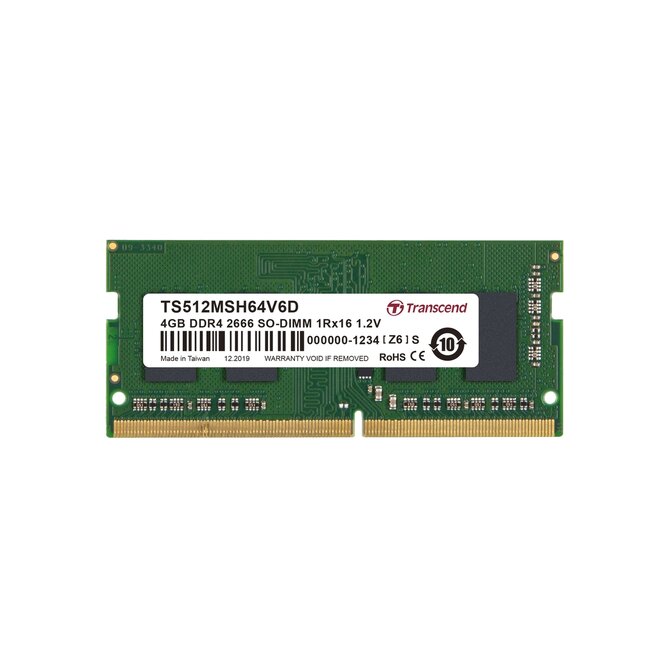Transcend paměť 4GB SODIMM DDR4 2666 1Rx16 CL19