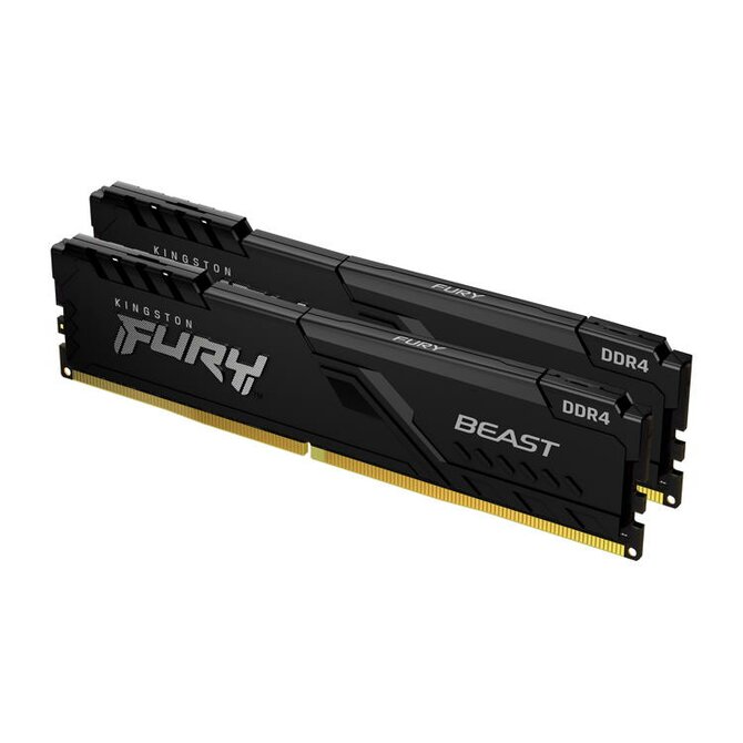 KINGSTON 16GB 3200MT/s DDR4 CL16 DIMM (Kit of 2) FURY Beast Black