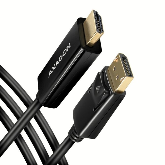 AXAGON RVD-HI14C2 DP > HDMI kabel, 4K/30Hz 1,8m