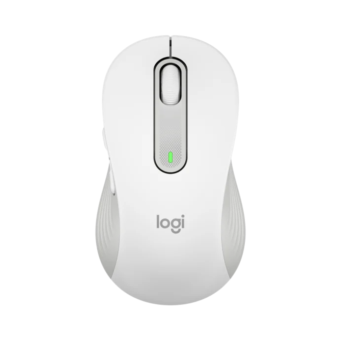 Logitech myš Signature M650 Large/optická/bezdrátová/400-2000dpi/5 tlačítek/logitech bolt/světle šedá