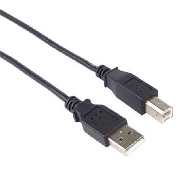 PremiumCord Kabel USB 2.0, A-B, 0.5m barva černá