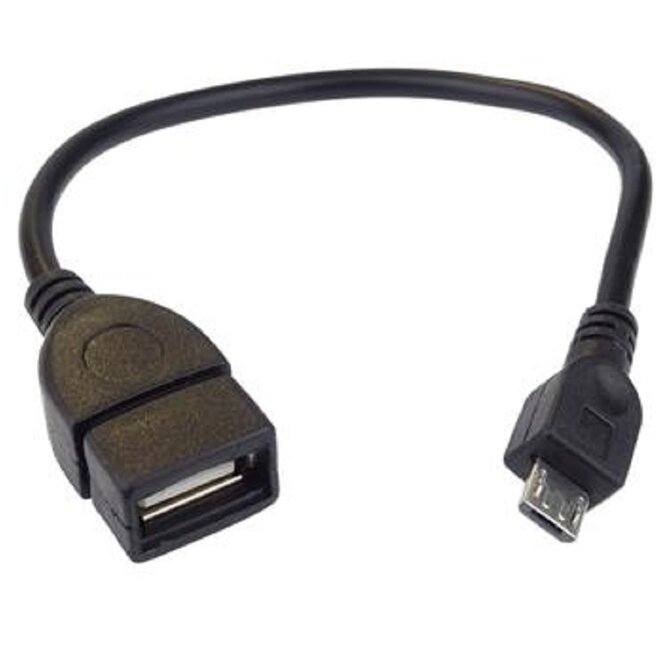 PremiumCord USB redukce kabel USB A/female - Micro USB/male 20cm OTG