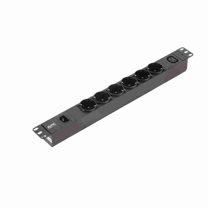 APC EasyPDU, Basic, 1U, 10A, 230V, C14->6xSCHUKO,1xC13