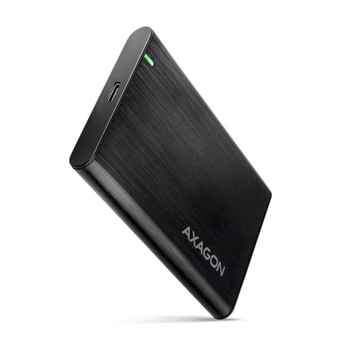 Axagon EE25-A6C SuperSpeed USB 3.2 Gen 1 typ C, externí hliníkový box pro 2,5" SATA SSD/HDD disky, bezšroubkový