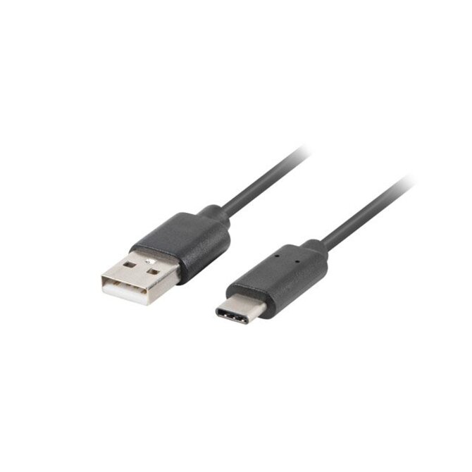 LANBERG USB-C (M) na USB-A (M) 2.0 kabel 0,5m, černý