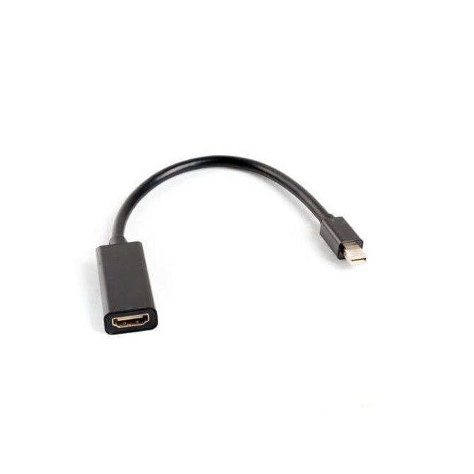 LANBERG adaptér mini DisplayPort 1.2 na HDMI, M/F, kabel 20cm, černý