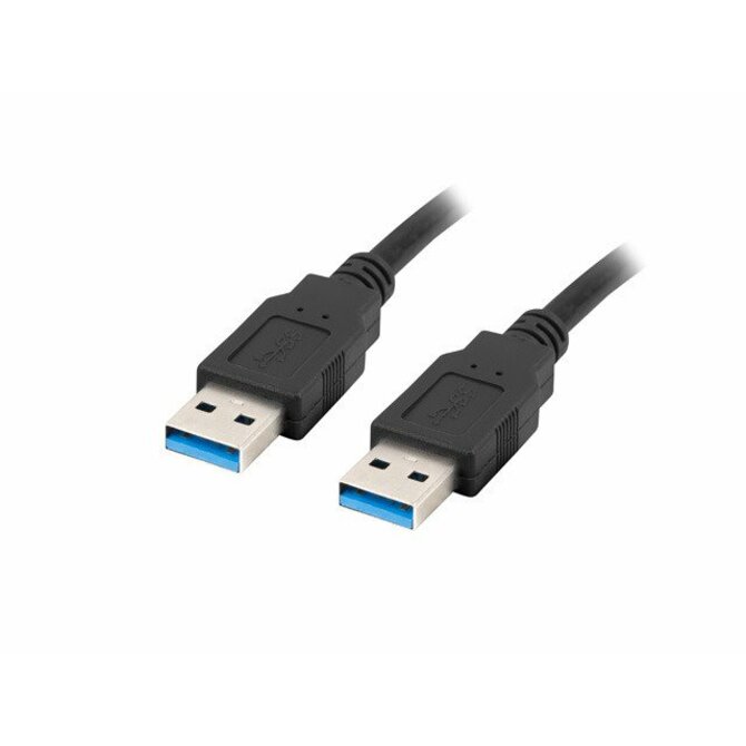 LANBERG USB-A M / M 3.0 kabel 0,5m, černý 