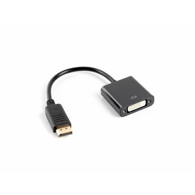 LANBERG adaptér DisplayPort (M) 1.2 na DVI-I (F) (24+5), dual link