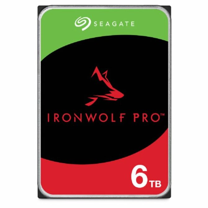 Seagate IronWolf PRO, NAS HDD, 6TB, 3.5", SATAIII, 256MB cache, 7.200RPM