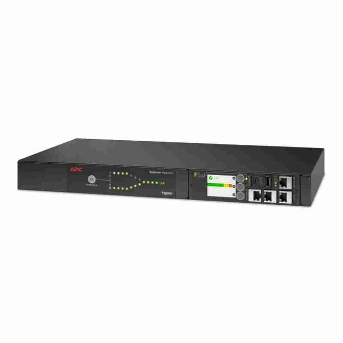 APC AP4423A RACK ATS, 230V, 16A, 2xC20 IN, (8) C13 (1) C19 OUT