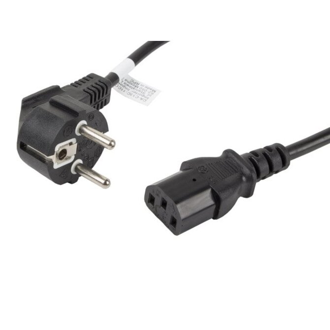 LANBERG CEE 7/7 na IEC 320 C13 POWER CORD 1.8M VDE černý  