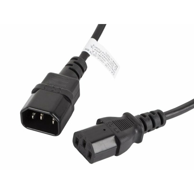 LANBERG IEC 320 C13 na C14 kabel 1.8M černý  