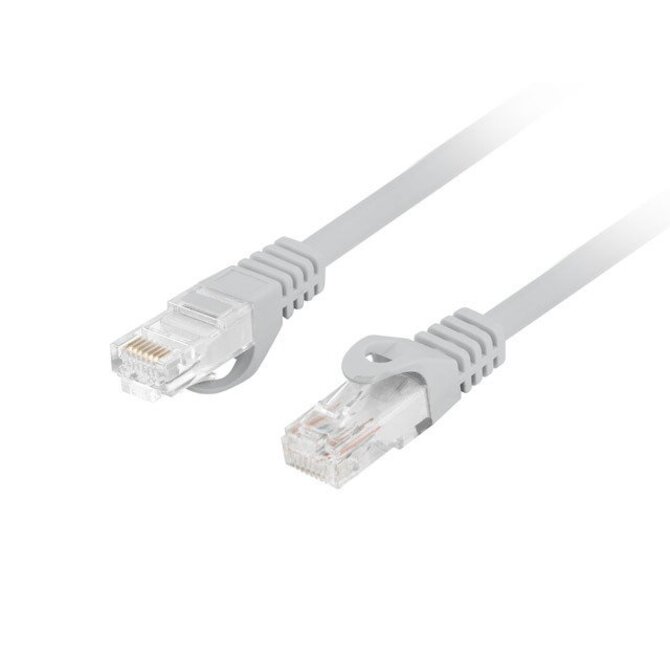 LANBERG Patch kabel CAT.6 UTP LSZH CU 5M šedý Fluke Passed  