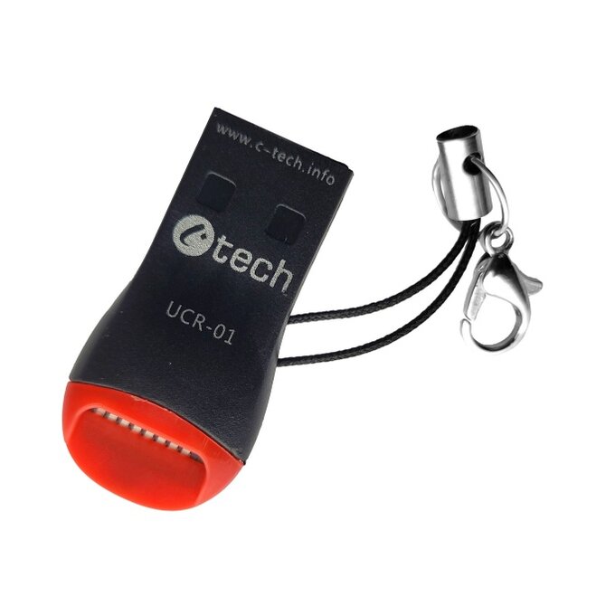 C-TECH Čtečka karet UCR-01, USB 2.0 TYPE A, micro SD