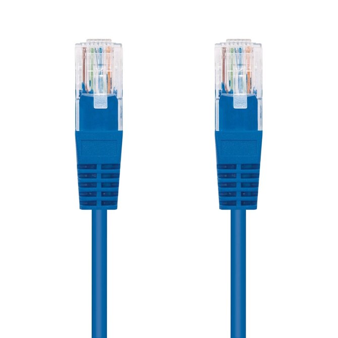 C-TECH Kabel patchcord Cat5e, UTP, modrý, 0,5m