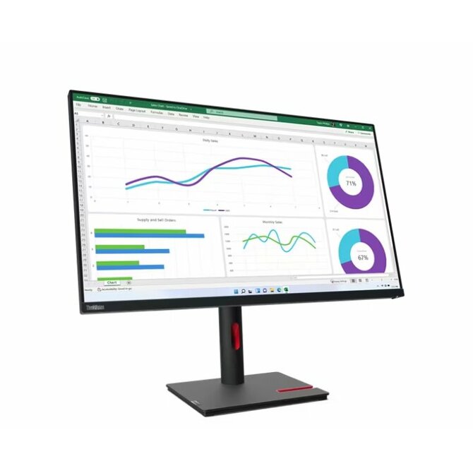 Lenovo LCD T32h-30 31,5" IPS/2560x1440/6ms/1x USB-C/HDMI/DP/4x USB 3.1/RJ45/Pivot/VESA