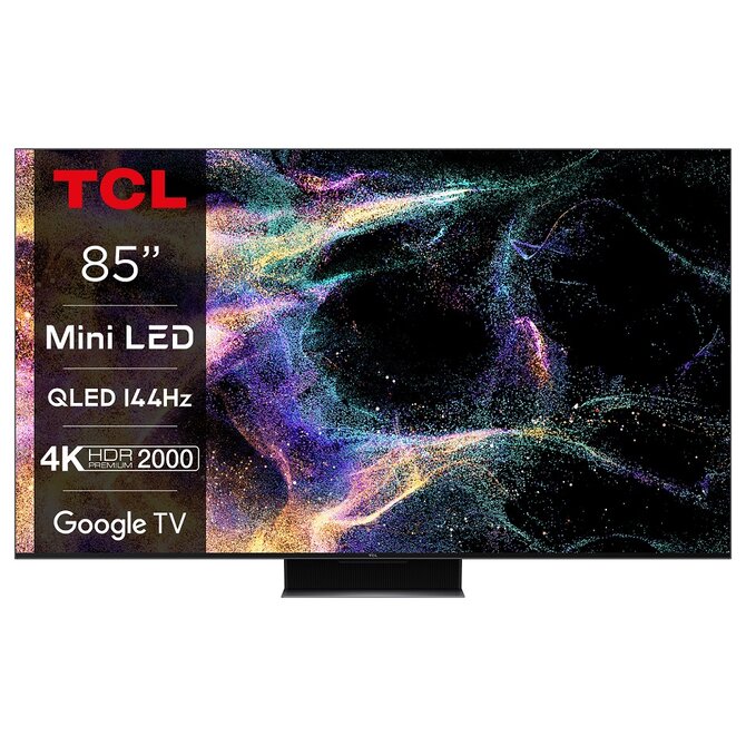 TCL 85C845 TV SMART Google TV QLED/85"/4K UHD/4600 PPI/144Hz/Mini LED/HDR10+/Dolby Vision/Dolby Atmos/DVB-T2/S2/C/VESA