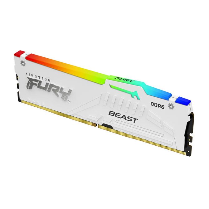 KINGSTON 32GB 6000MT/s DDR5 CL36 DIMM FURY Beast White RGB EXPO