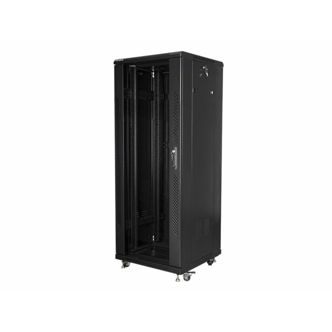 LANBERG Volně stojící skříň 19" 32U/600x600 (v rozloženém stavu) černá (RAL9004)  