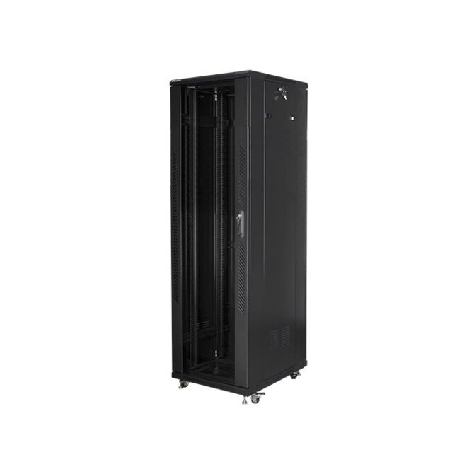 LANBERG Volně stojící skříň 19" 42U/600x800 (v rozloženém stavu) černá (RAL9004)  