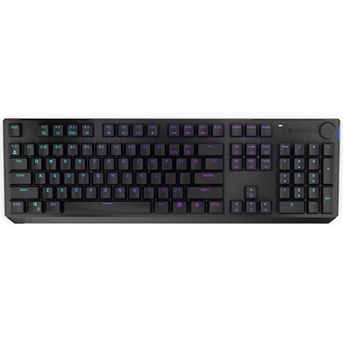 Endorfy herní klávesnice Thock Wireless Brown/USB/Kailh Brown/bezdrátová/mechanická/US layout/černá/RGB 