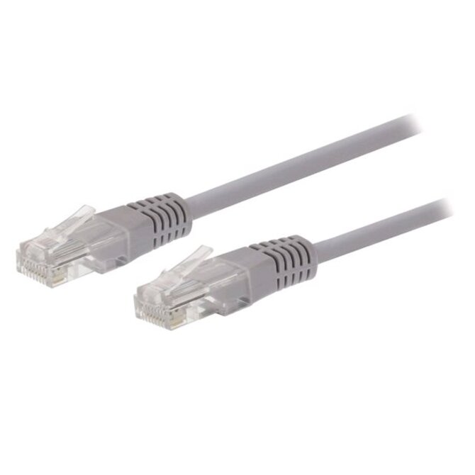 C-TECH Kabel patchcord Cat5e, UTP, šedý, 1,5m