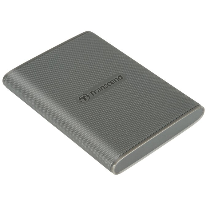 Transcend ESD360C 1TB, USB 20Gbps Type C, Externí SSD disk (3D NAND flash), kompaktní rozměry, šedý