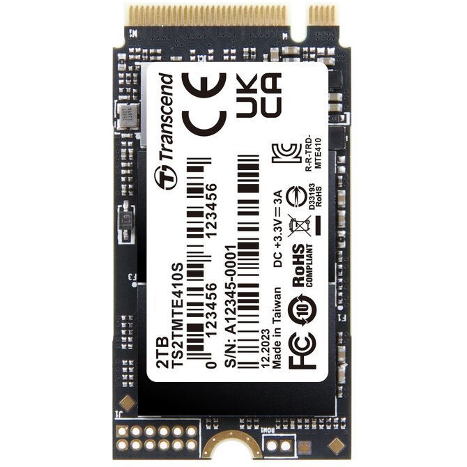 Transcend MTE410S 2TB SSD disk M.2 2242, NVMe PCIe Gen4 x4  5000MB/s R 4300MB/s W