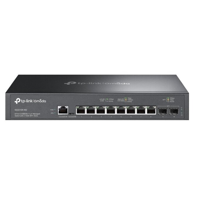 TP-Link SG3210X-M2 Switch L2+ Managed, 2x 10GLAN, 8x 2,5GLAN,  2x SFP+, Omada SDN