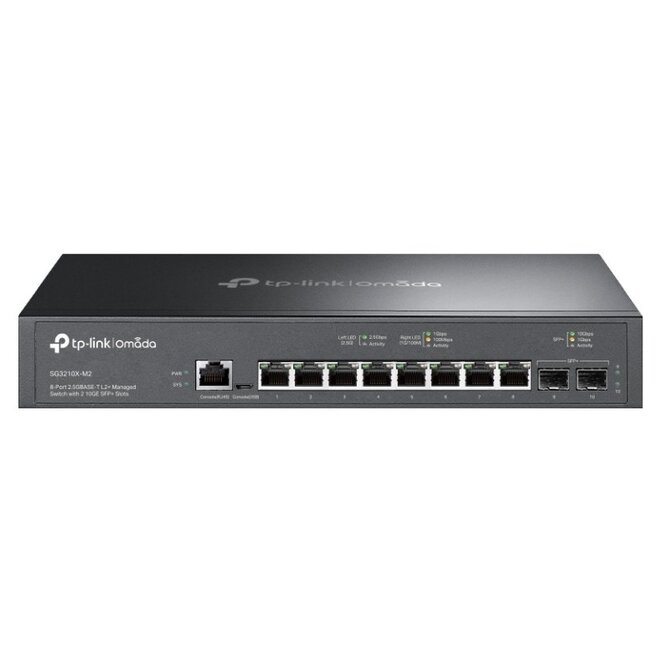 TP-Link SG3210X-M2 Switch L2+ Managed, 8x 2,5GLAN,  2x SFP+, Omada SDN