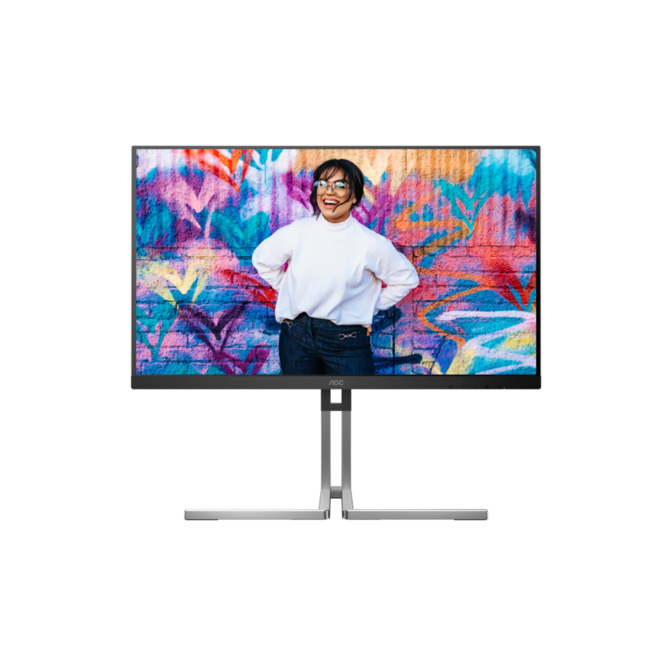AOC LCD Q27U3CV 27" IPS QD/2560x1440@75Hz/4ms/420cd/HDMI/DP/4xUSB/USB-C dock/RJ45/Repro/Pivot/HAS/VESA
