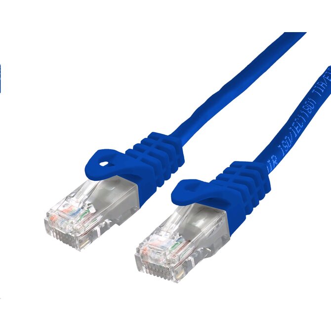 C-TECH Kabel patchcord Cat6, UTP, modrý, 2m