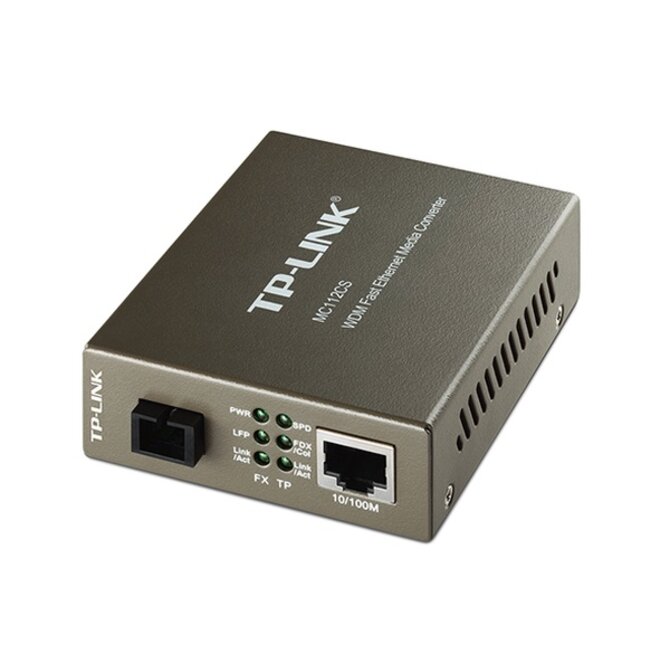 TP-Link MC112CS Transceiver 10/100, support SC fiber singlmode