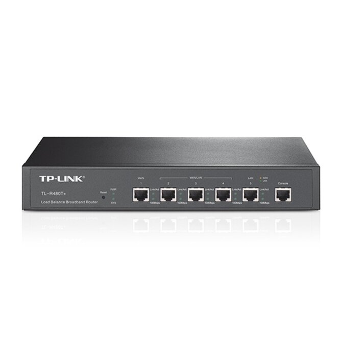 TP-Link TL-R480T+  SMB Router, 1xLAN, 1xWAN, 3x LAN/WAN