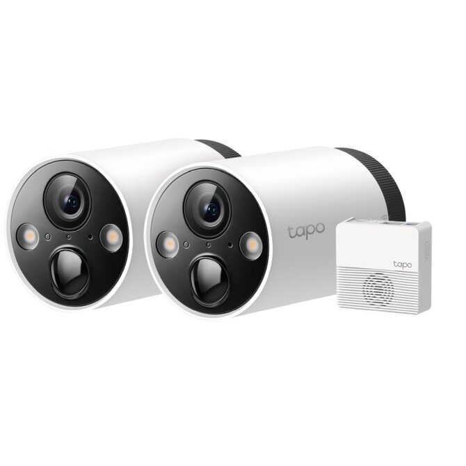 TP-Link Tapo C420S2 - 2×Tapo C420, 1×Tapo H200 - Venkovní IP kamery na baterii, WiFi, 2K QHD (2560 × 1440 px) 113° ONVIF