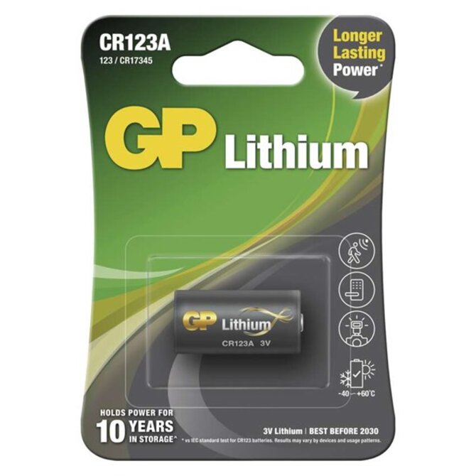 GP Lithiová baterie  CR123A