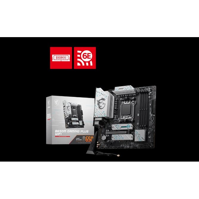 MSI B650M GAMING PLUS WIFI, AM5, AMD B650, 4x DDR5, mATX