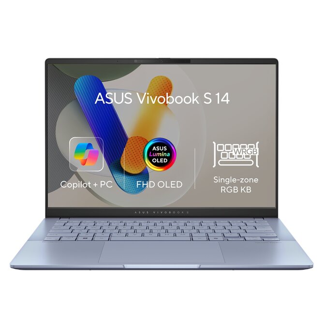 ASUS Vivobook S 14 - Ultra 7 Processor 258V/32GB/1TB SSD/Intel Arc Graphics/14"/WUXGA/OLED/2y PUR/Win 11 Pro/modrá