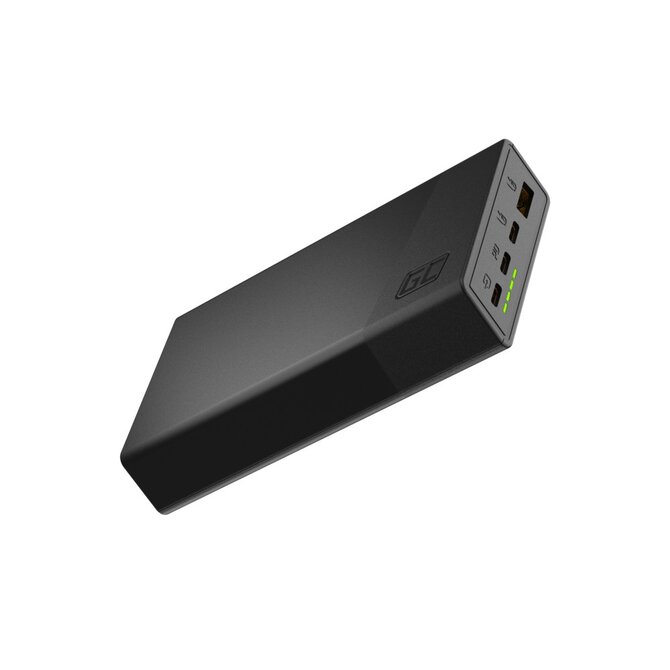 Green Cell GC PowerPlay 20S Power Bank 20000mAh 22.5W PD USB C with Fast Charging Portable Phone Charger for iPhone 15 14 13 12