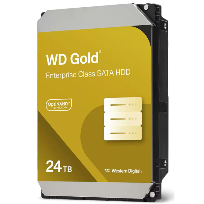 WD GOLD WD242KRYZ 24TB, SATA III 3.5", 512MB 7200RPM, 291MB/s, CMR, Enterprise 