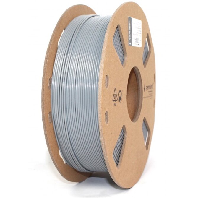 GEMBIRD Tisková struna (filament), PETG, 1,75mm, 1kg, šedá