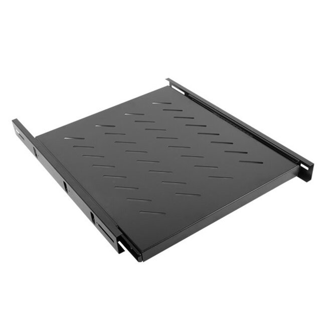 LANBERG 19" POSUVNÁ POLICE 1U/463X550MM MAX. NOSNOST DO 60 KG ČERNÁ 