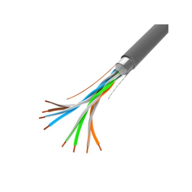 LANBERG LAN KABEL FTP 305M PEVNÝ CCA ŠEDÝ 